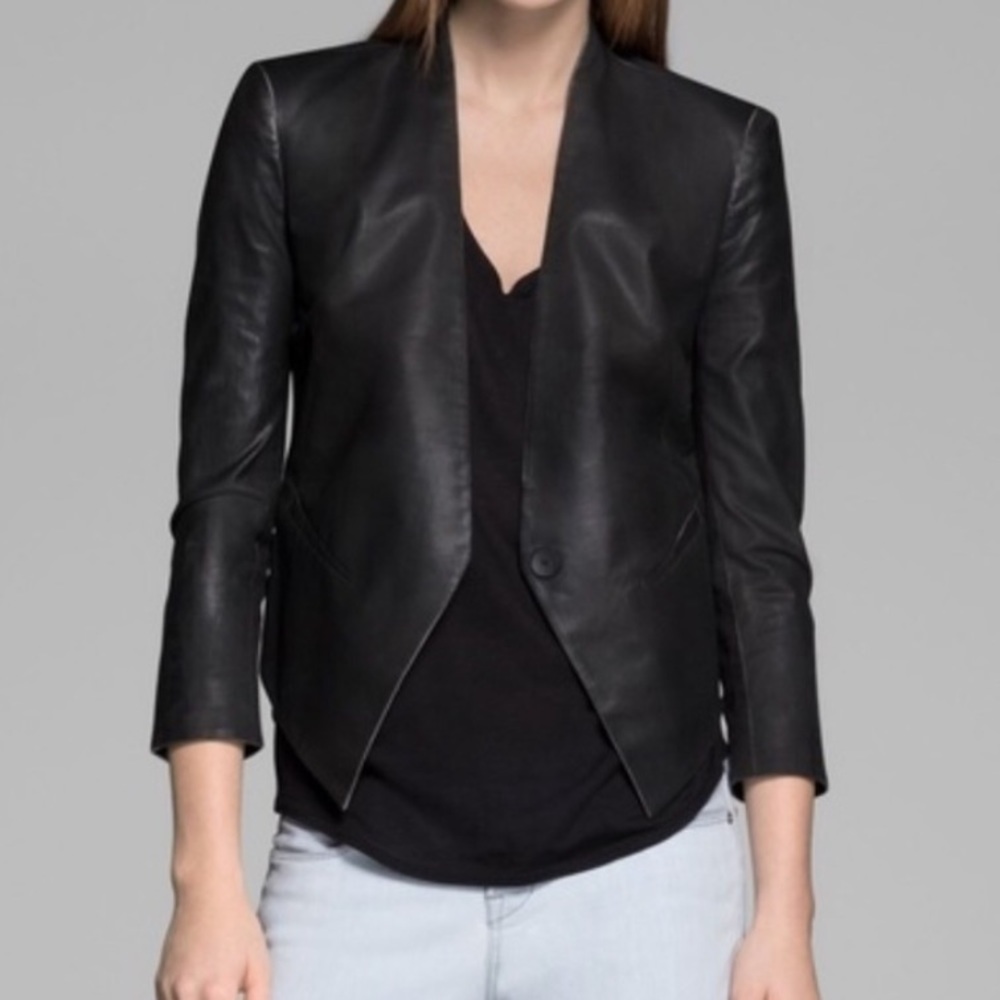 Helmet Lang black cropped blazer